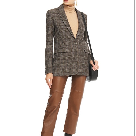 Brown Checkered Blazer - Picture 2 of 5